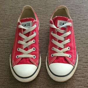 Converse Kids Red Canvas Shoes